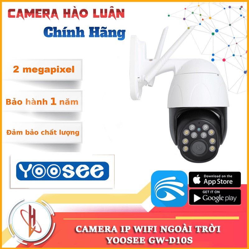Camera IP Wifi Ngoài Trời Yoosee Ban Đêm Có Màu Đàm Thoại 2 Chiều D10