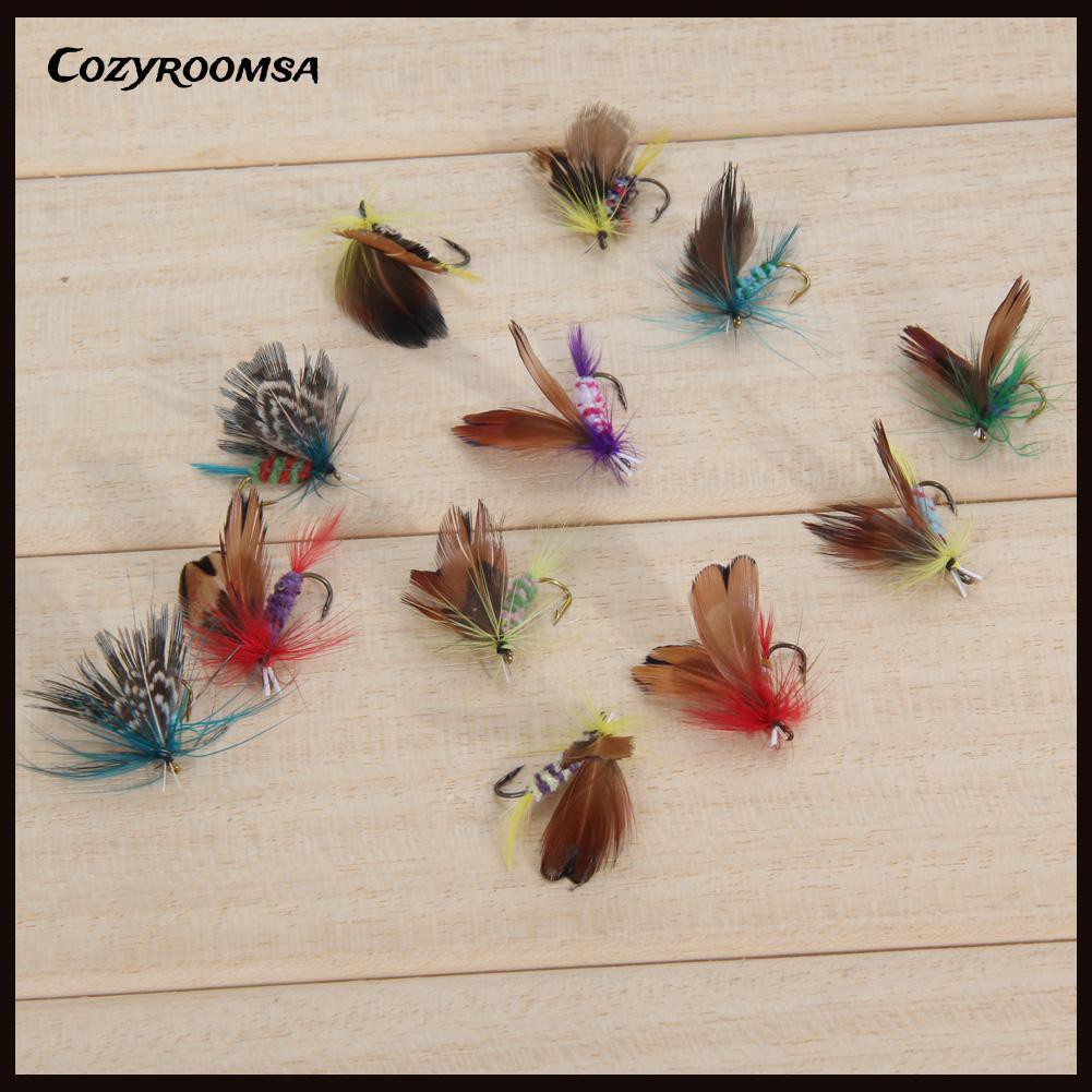 Set 12 Mồi Câu Cá Giả Côn Trùng Chuyên Dụng