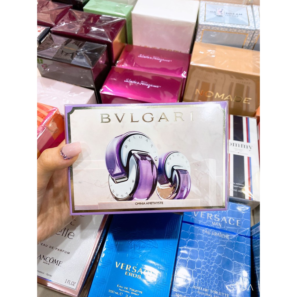 Set Nước Hoa ❣️FREESHIP❣️ Set Bvlgari Omnia Amethyste 2 món 65ML và 15ML