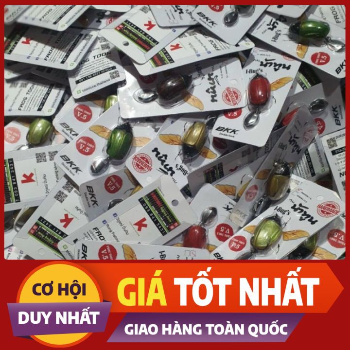 NHÁI HƠI CÂU Lure Frog Toon V5 - Bọ cánh cứng 7g 12g/ [Chính hãng]Mồi Frog Toon V5 lưỡi BKK chuyên lóc Made in Thái Lan