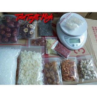[ Nấu 5 ~ 7 chai 330ml ]: Sét ~250g chè dưỡng nhan 12 vị. Date luôn mới.