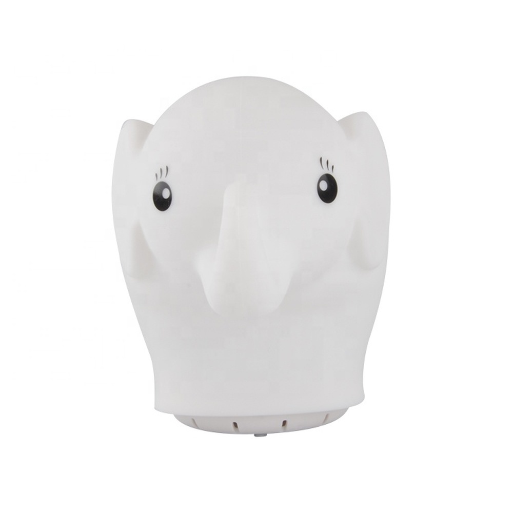 Đèn ngủ LED thiết kế hình chú voi nhiều màu sắc sạc USB trang trí phòng ngủ dành cho bé gái