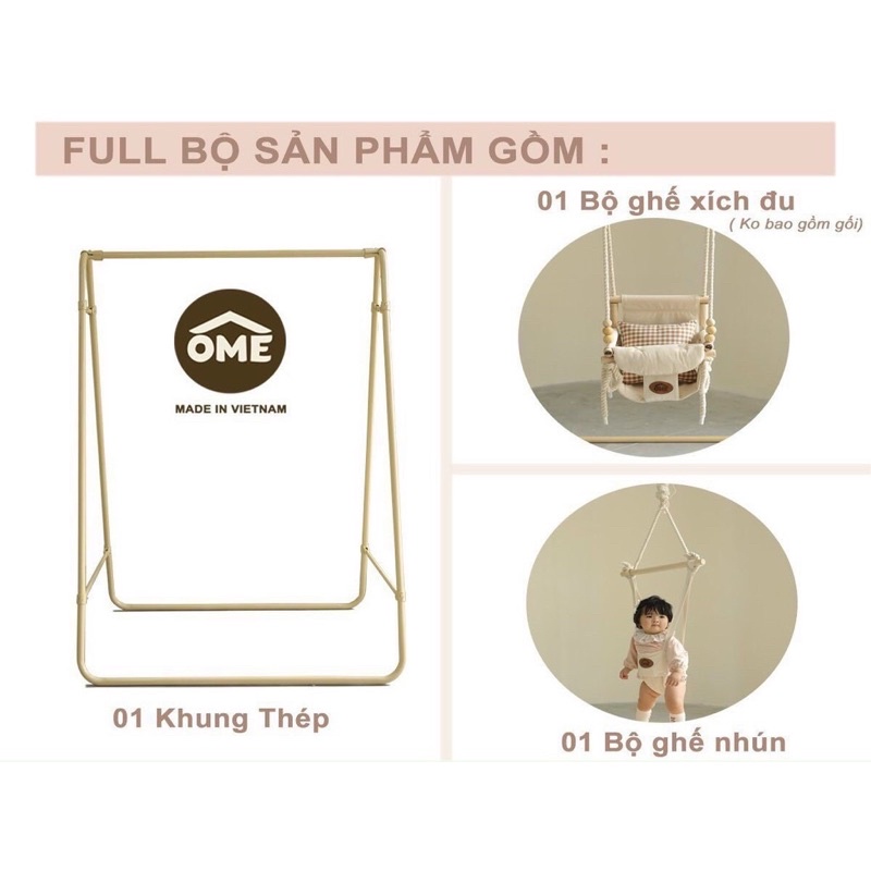 (CHÍNH HÃNG )XÍCH ĐU KIÊM NHÚN OME JUMPER KIDS DÀNH CHO BÉ TỪ 3 THÁNG ĐẾN 6 TUỔI