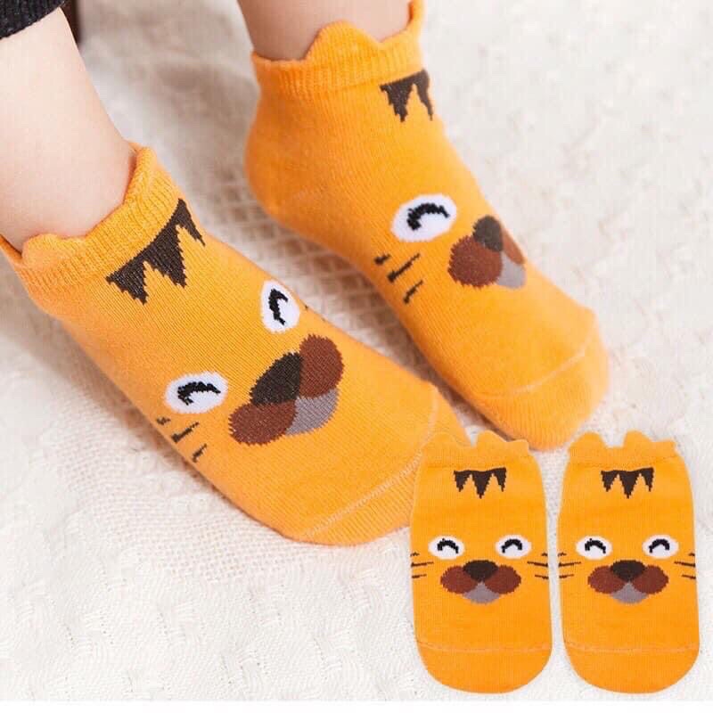 Tất thú Kids Socks hoạ tiết hoạt hình chống trơn trượt cho bé từ 0-4 tuổi