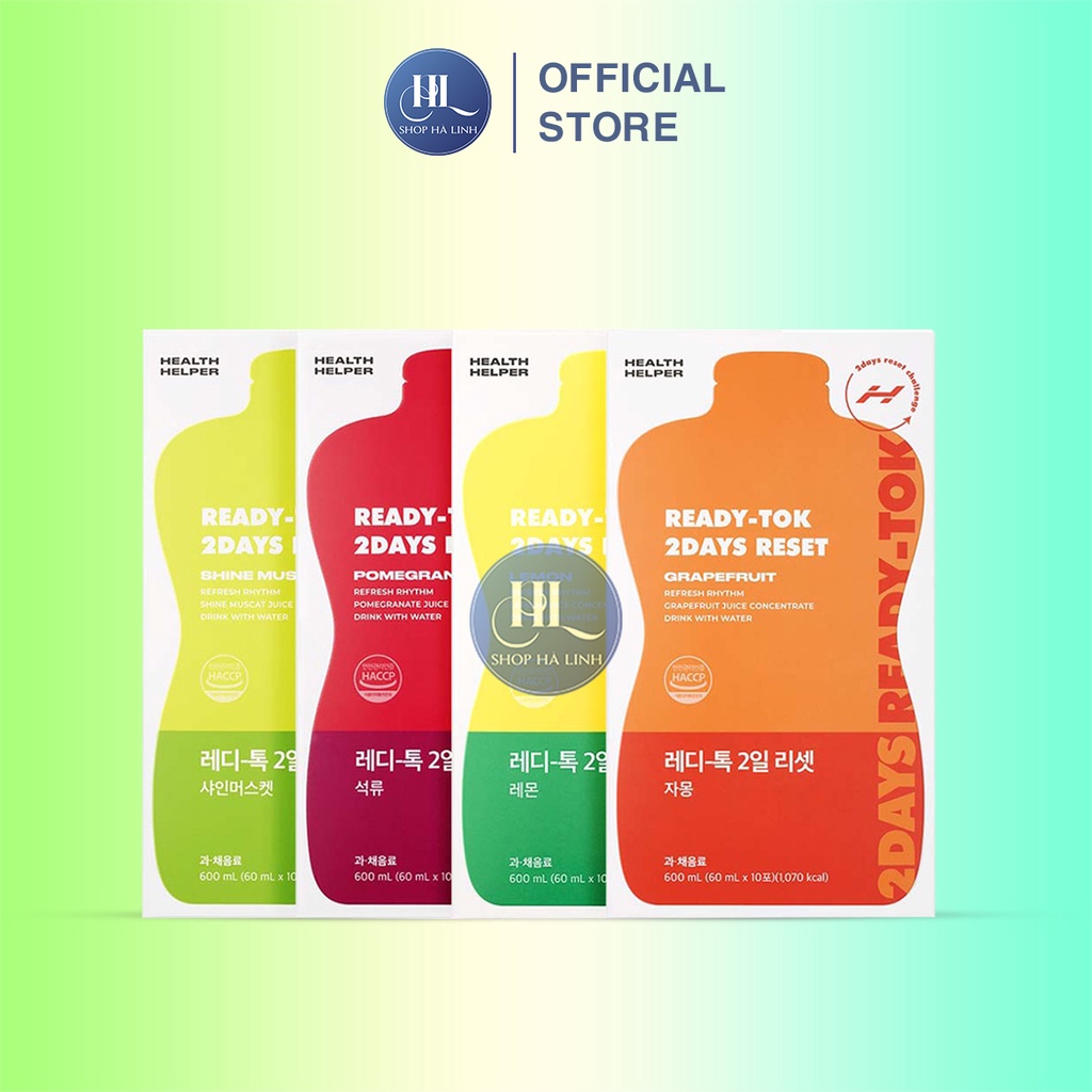 Detox thải độc giảm cân Ready Tok 2-Days Health Helper Hàn Quốc