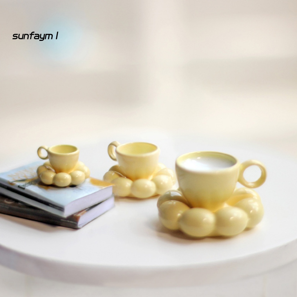 1 Bộ Tách Uống Trà Cà Phê Mini Trang Trí Nhà Búp Bê