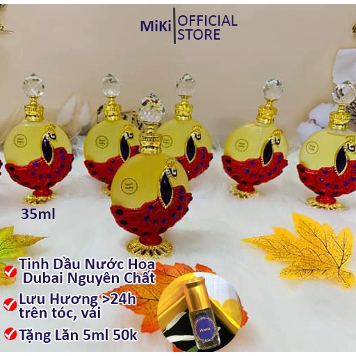 Tinh Dầu Nước Hoa Dubai Chính Hãng Nước Hoa Nữ Công Phượng Hoàng Đỏ 35ml - MiKiStore - Nguyên Chất, Lưu Hương 24h