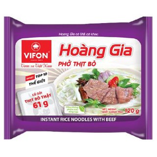 Phở Thịt Bò/ Thịt gà/ Bánh Đa Cua Hoàng Gia Vifon Gói 120G