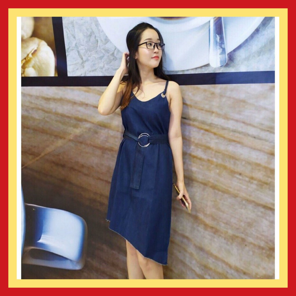 Ảnh Thật Đầm Jeans 2 dây