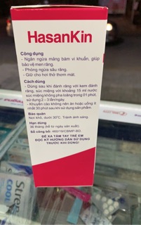 Nước súc miệng Hasankin 250ml