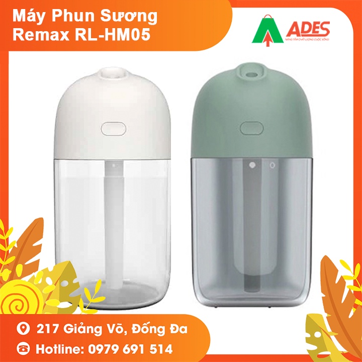 [Mã 154ELSALE2 giảm 7% đơn 300K] Máy Phun Sương Remax RL-HM05 - Bảo Hành Chính Hãng - Phun Sương, Dưỡng Ẩm - NEW 2021