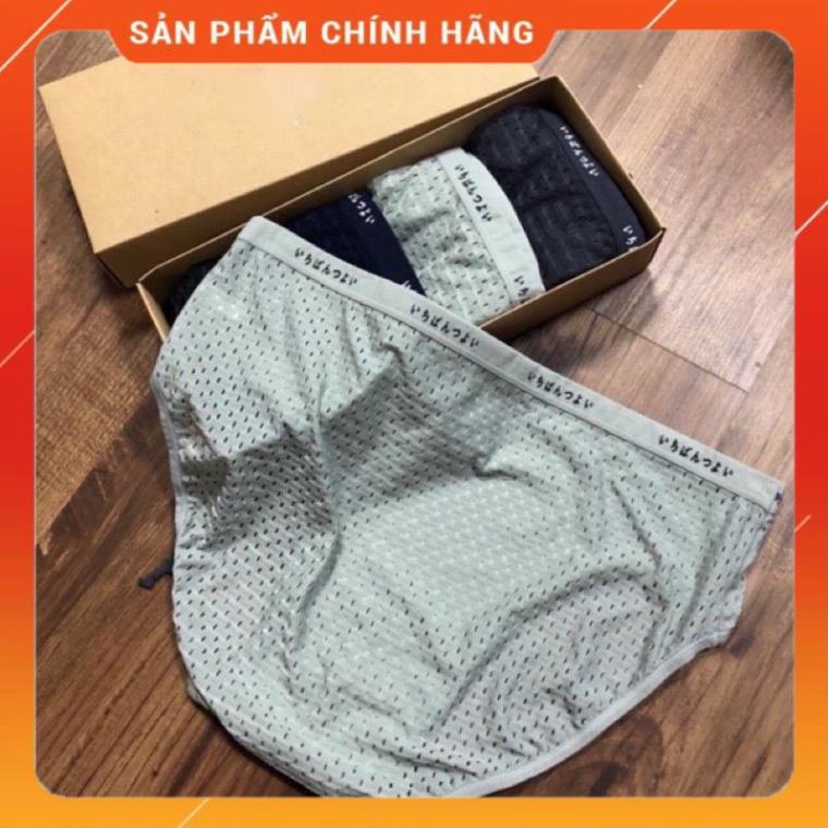Hộp 5 Quần Lót Nam Chéo Thông Hơi Xuất Nhật