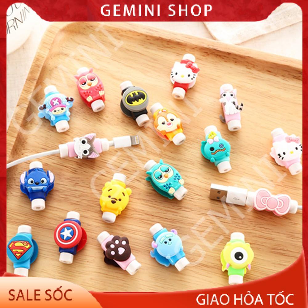 Nút bảo vệ đầu tai nghe cáp sạc hình thú (ngẫu nhiên hình)