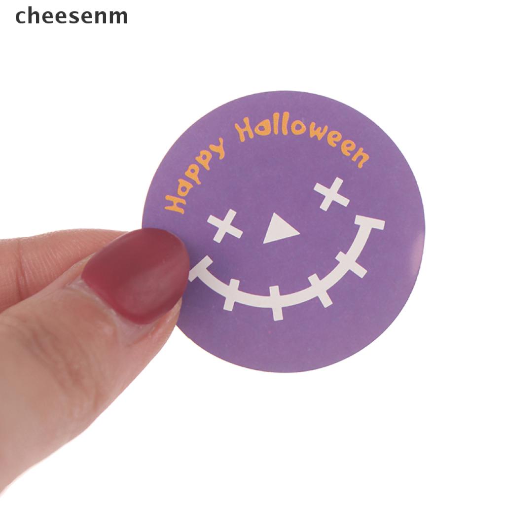 Set 60 Miếng Dán Trang Trí Gói Bánh Diy Chủ Đề Halloween