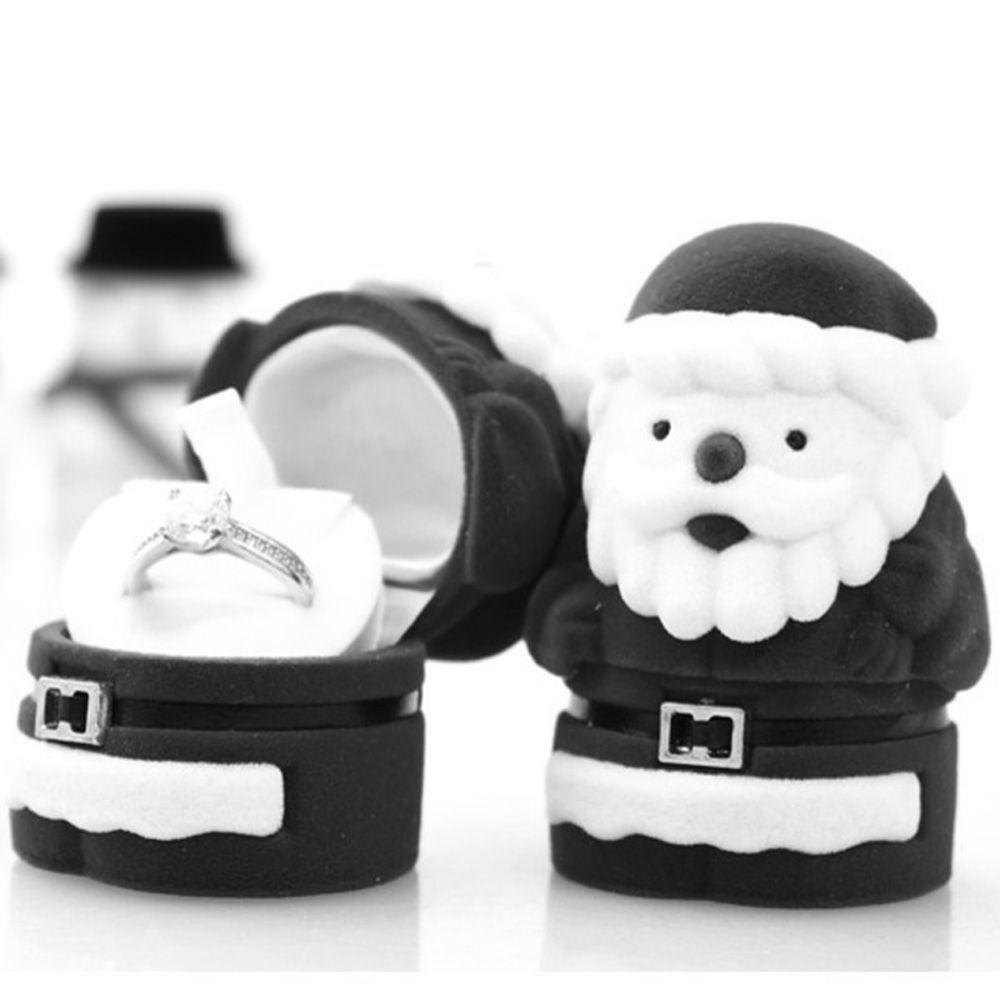 Hộp Đựng Trang Sức Hình Ông Già Noel Màu Sắc Đỏ Hiện Đại