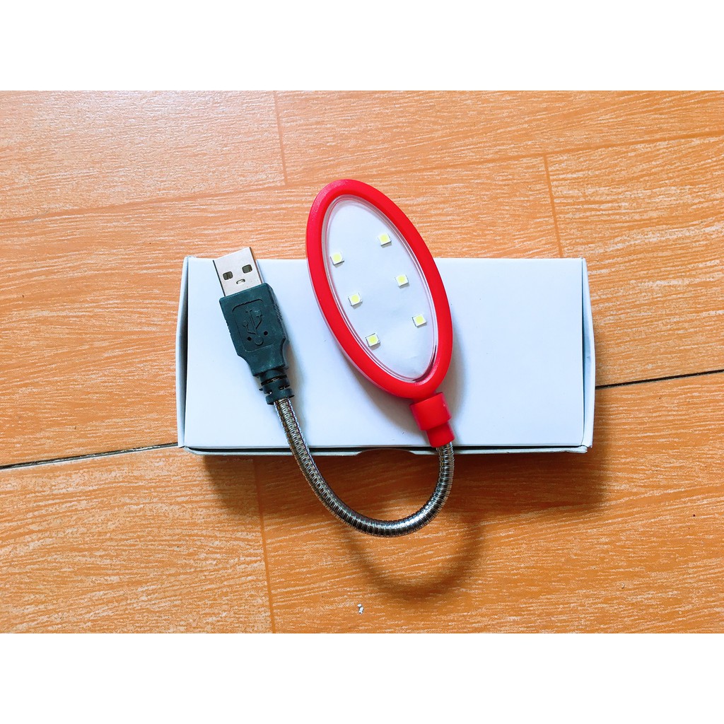 ĐÈN LED DẺO USB 6 BÓNG SIÊU SÁNG TÍCH HỢP CỔNG CẮM USB (giao mẫu ngẫu nhiên vuông hoặc tròn)