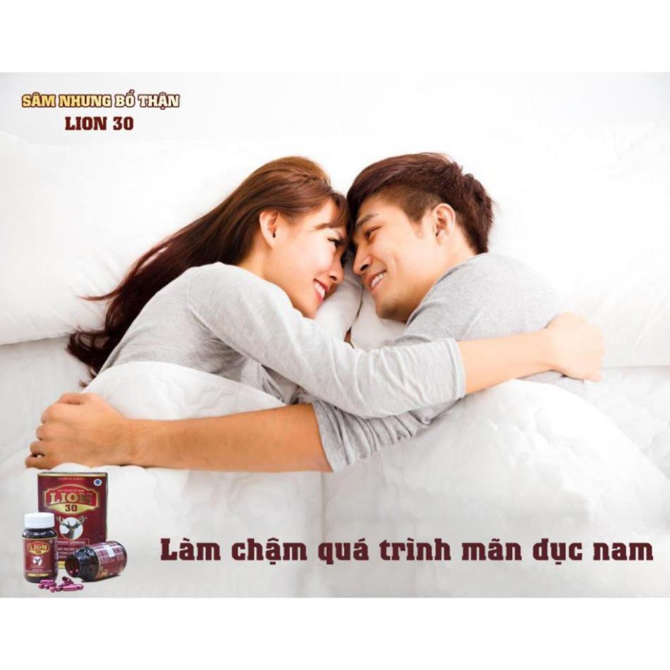 Sâm Nhung Bổ Thận Lion 30 - Hỗ trợ Tăng Cường Chức Năng Sinh Lý - Giảm Triệu Chứng Tiểu Đêm, Tiểu Nhiều Lần