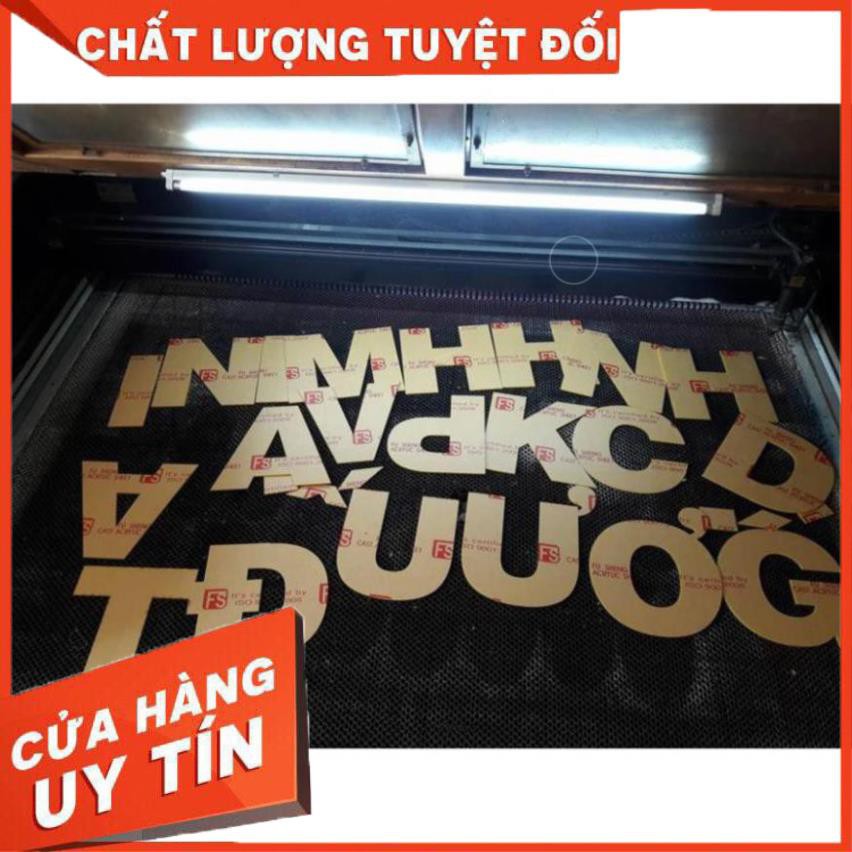 Chữ mica cắt theo yêu cầu