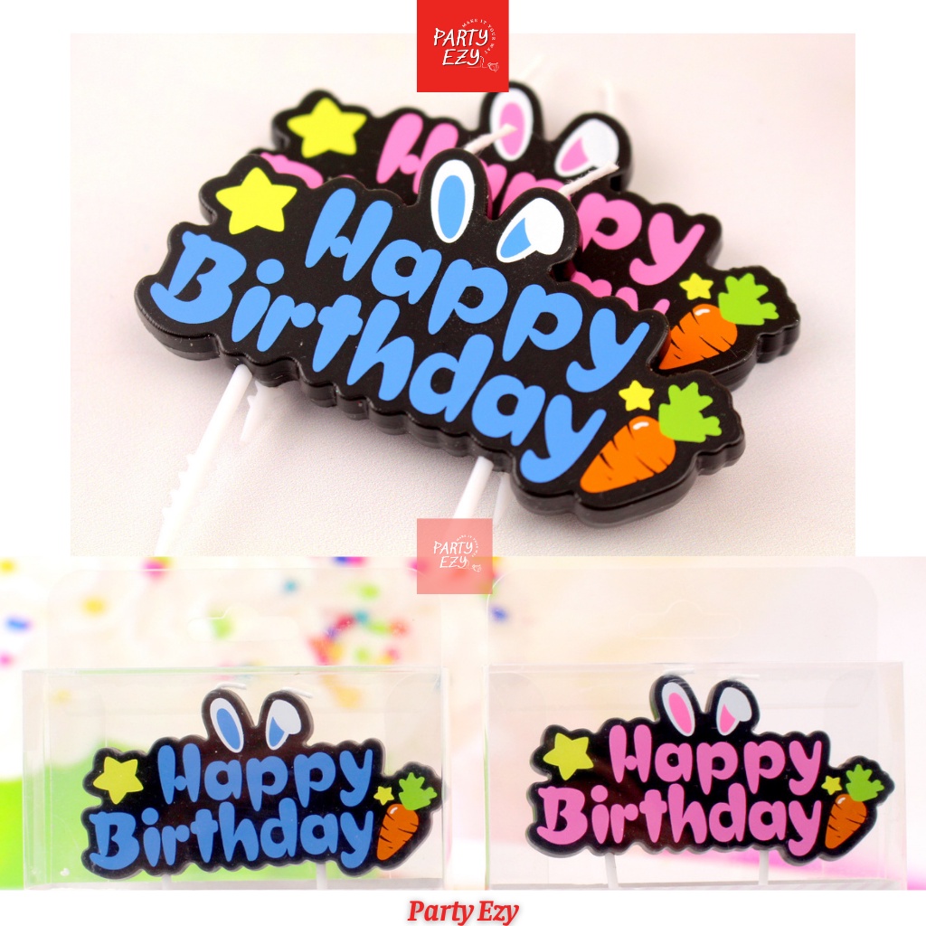 NẾN, ĐÈN CẦY TRANG TRÍ BÁNH SINH NHẬT CHỮ HAPPY BIRTHDAY