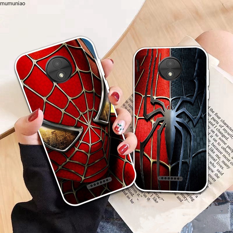 Motorola Moto C E4 G5 G5S G6 E5 E6 Z Z2 Play Plus M X4 Spiderman pattern-4 Soft Silicon Case Cover