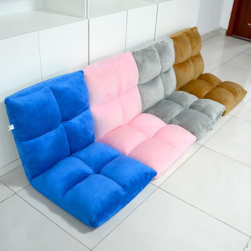 ♨Ghế lười tatami gấp gọn phòng ngủ máy tính tựa lưng ban công thư giãn lưới sofa nhỏ màu đỏ