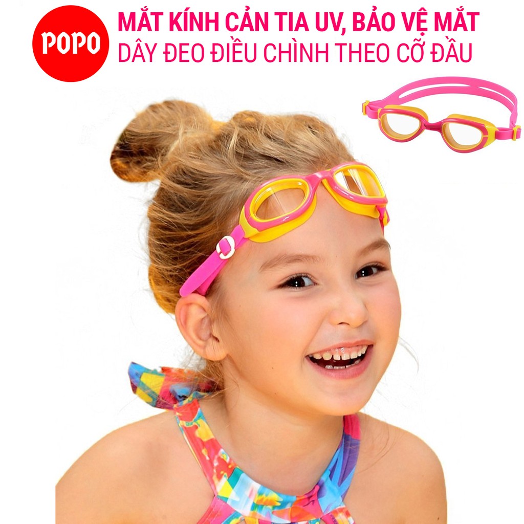 Kính bơi cho bé chính hãng POPO 1149 mắt kiếng bơi kính bơi trẻ em trên 3 tuổi cản tia UV bảo vệ mắt khi bơi lội tập bơi