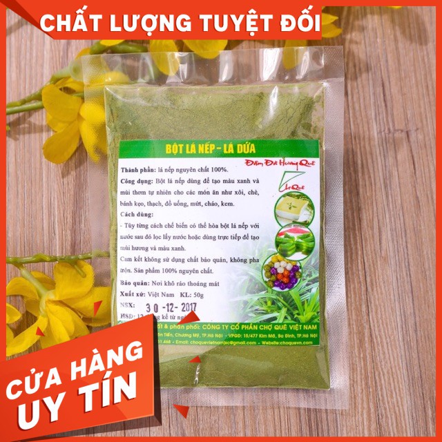 [HOT]Bột lá nếp (lá dứa) tạo màu xanh lá 50 gam