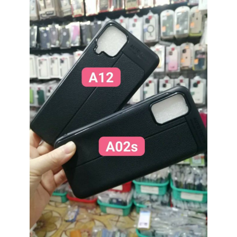 Ốp lưng dẻo vân da Samsung Galaxy A02S 2021, A32 4G, A52, A72, A02 Auto Focus chống sốc