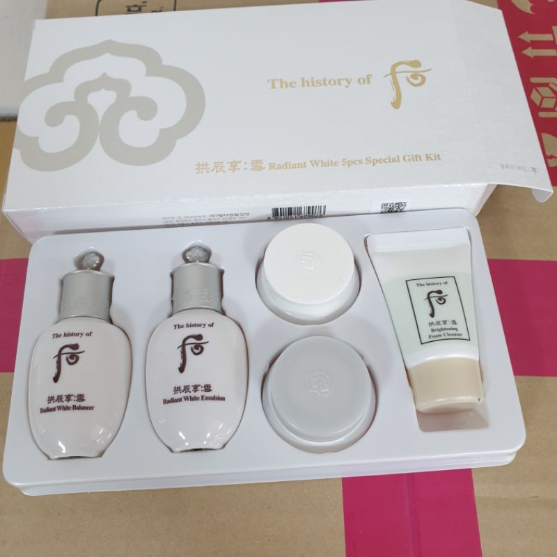 Set Whoo DưỡngTrắng Da Mini 5 Sản Phẩm