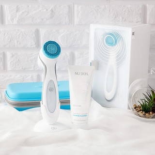 Máy rửa mặt lumispa nuskin + sữa rửa mặt bảo hành 2 năm