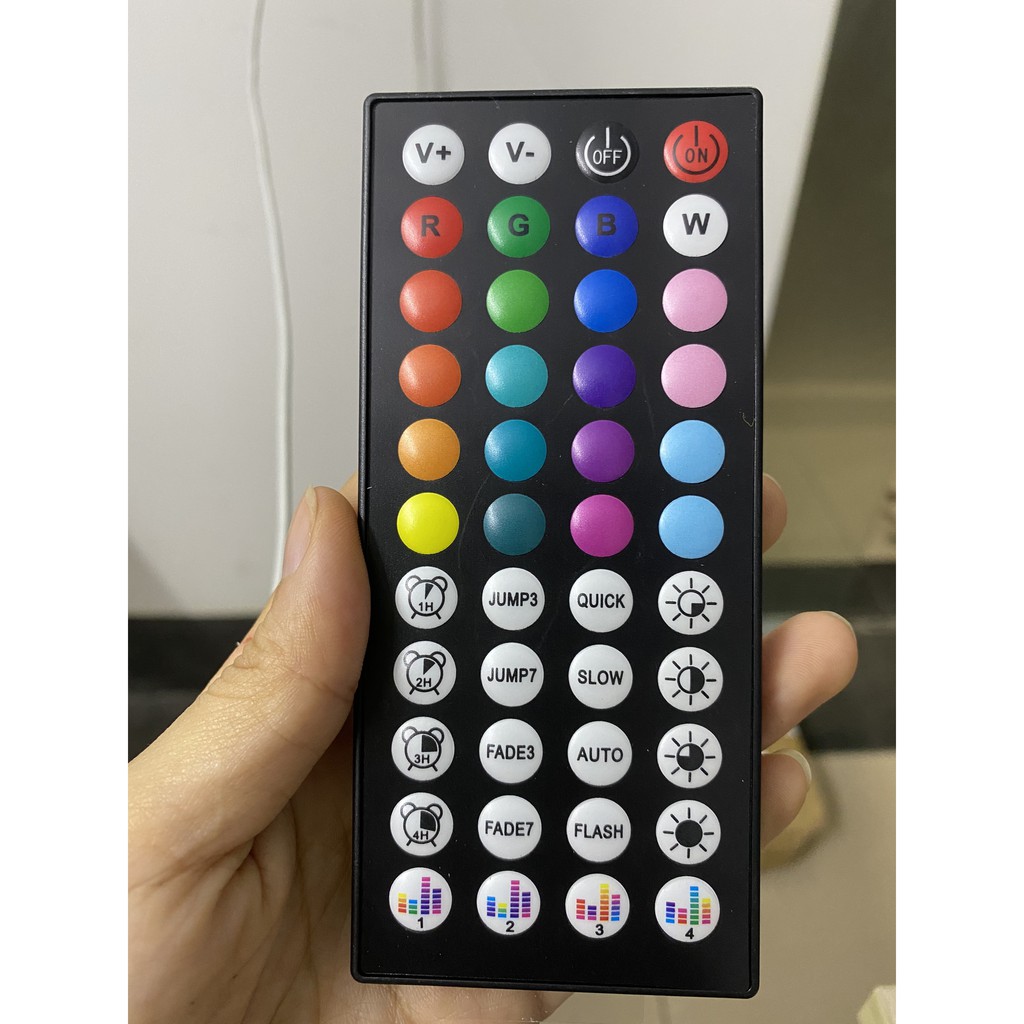 [ 44 phím ] Bộ Remote Điều Khiển Led RGB IR44 Cảm Biến Thu Âm Thanh Nháy Theo Nhạc | BigBuy360 - bigbuy360.vn