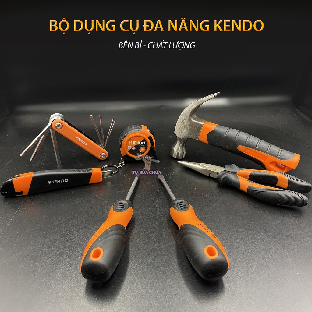 Bộ dụng cụ sửa chữa đa năng 13 chi tiết KENDO 86129 cao cấp