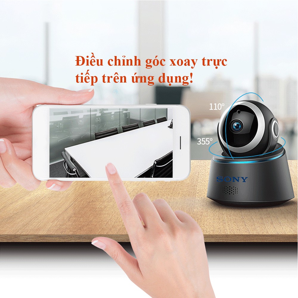 Combo Camera Wifi Sony FullHD1080P 2.0 quay đêm hình ảnh sắc nét tặng thẻ nhớ 32GB Class10