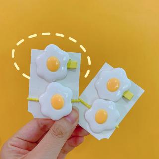 Kẹp tóc hình trứng ốp la dễ thương dành cho nữ
