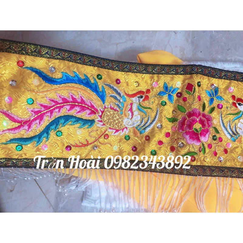 Phụ kiện hầu đồng - Trấn Hầu cườm đẹp - đai hầu chúa , chầu , cô thêu đẹp