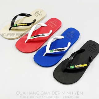 Dép xỏ ngón nam havaianas - kẹp nam 1 màu quai nhỏ