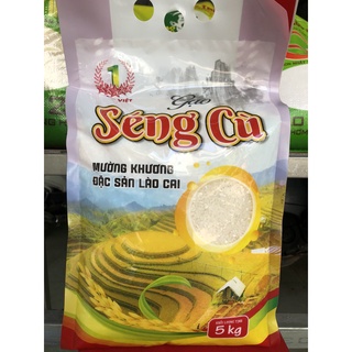 Gạo séng cù tròn mường khương lào cai, gạo ngon thơm, đậm đà giầu dinh dưỡng 5kg