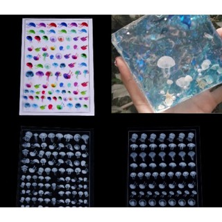 Phụ Kiện Sticker Hình Con Sứa Trang Trí Resin - Trường Thịnh Epoxy