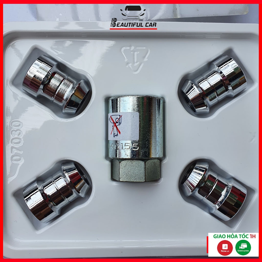 Bộ Ốc Chống Trộm Lốp Xe, Larang Chính Hãng TOYOTA, An Toàn, Đúng Tiêu Chuẩn Toyota, Phù Hợp Mọi Loại Xe Ô Tô