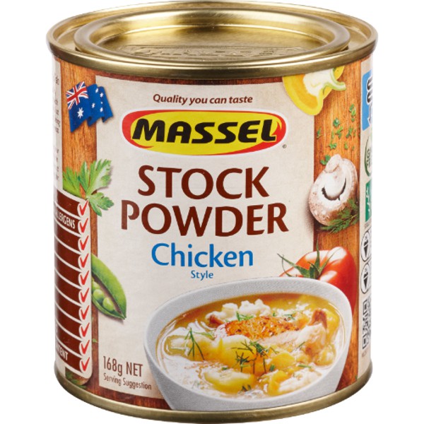 Hạt nêm Massel đủ vị của Úc cho bé 168g - vị bò, vị gà, vị rau củ