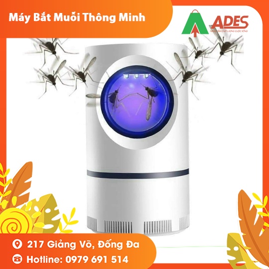 Máy Bắt Muỗi Thông Minh - Đèn Led Xanh Hút Côn Trùng , Muỗi , Bọ