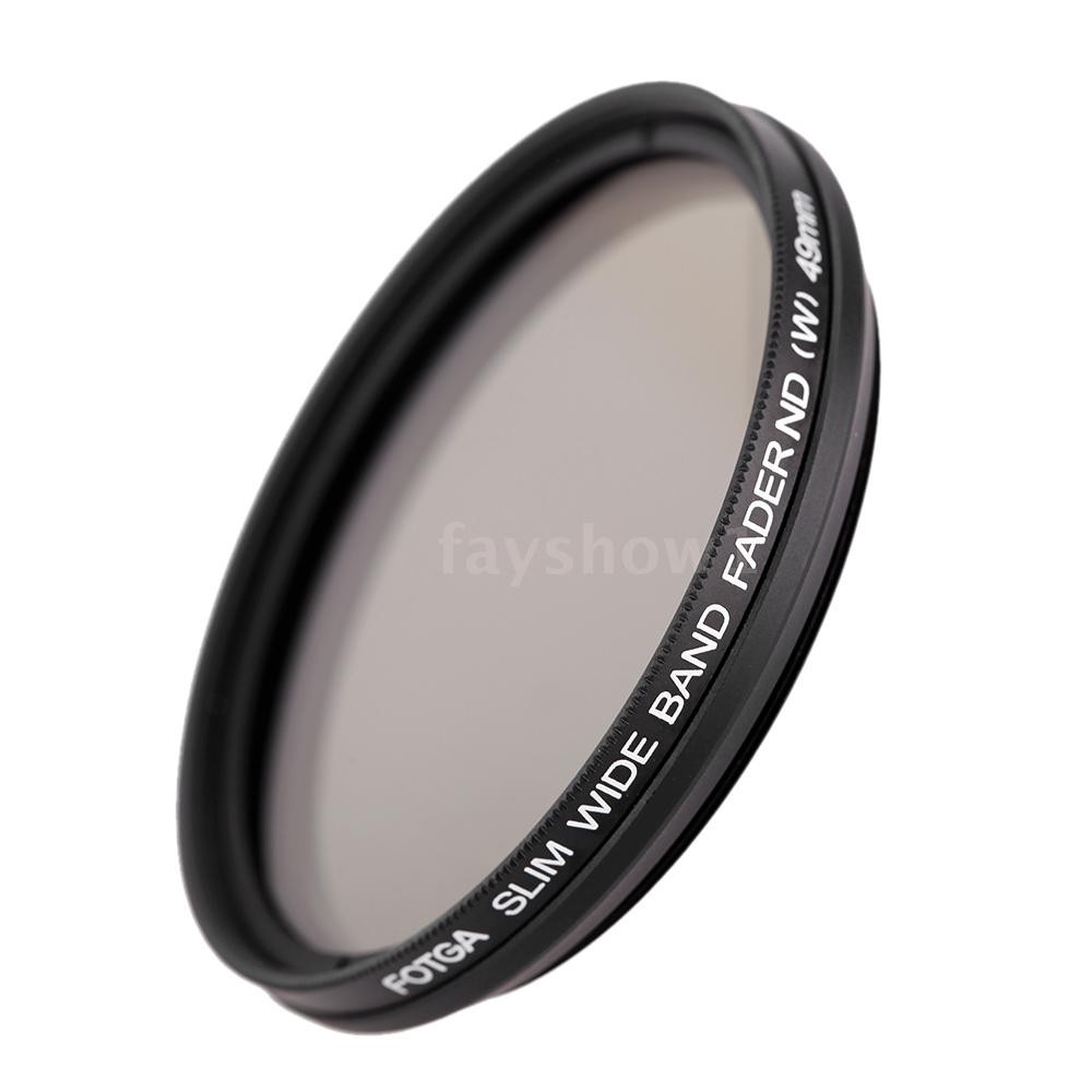 【HOT】 Fotga 49mm Slim Fader Variable ND Filter Adjustable Neutral Density ND2 to ND400