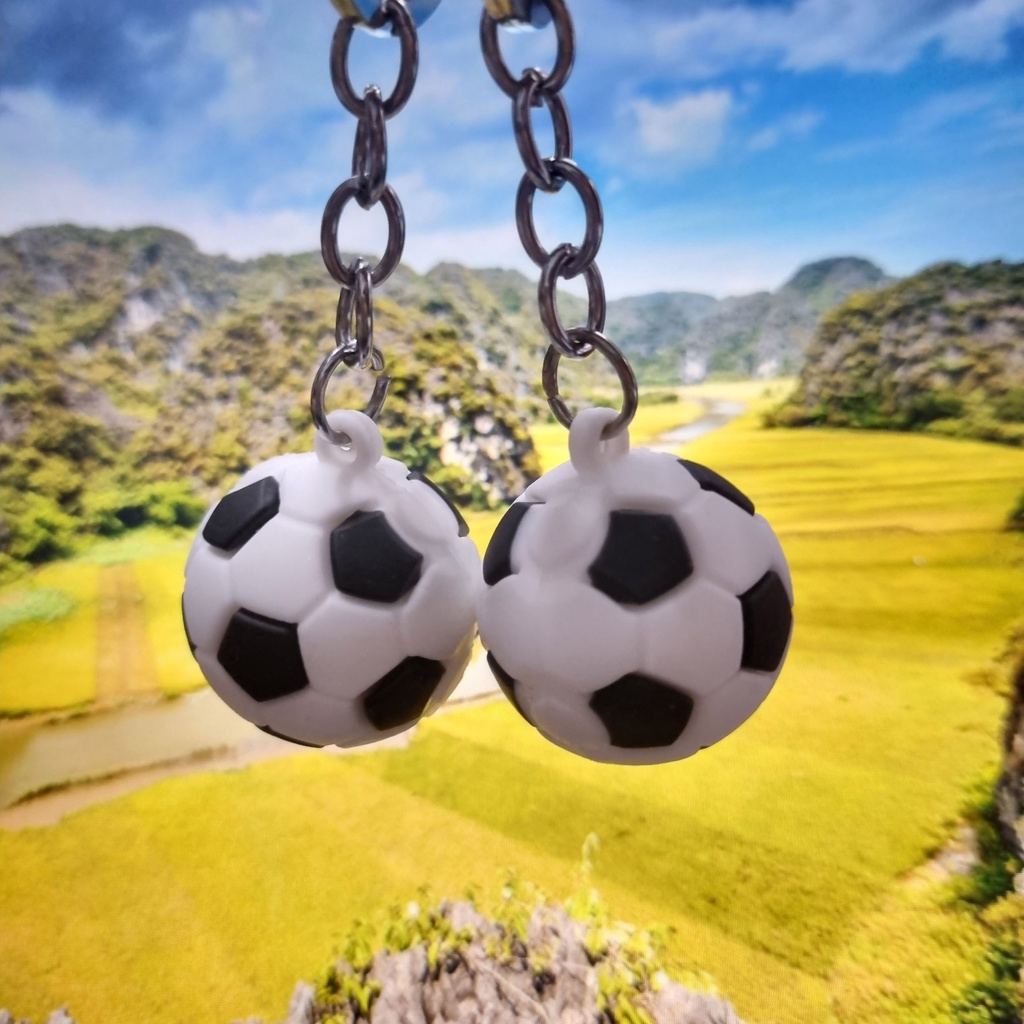Móc Khoá Quả Bóng Trò Chơi đá banh môn thể thao vu phụ kiện trang trí balo ô tô treo xe máy xe