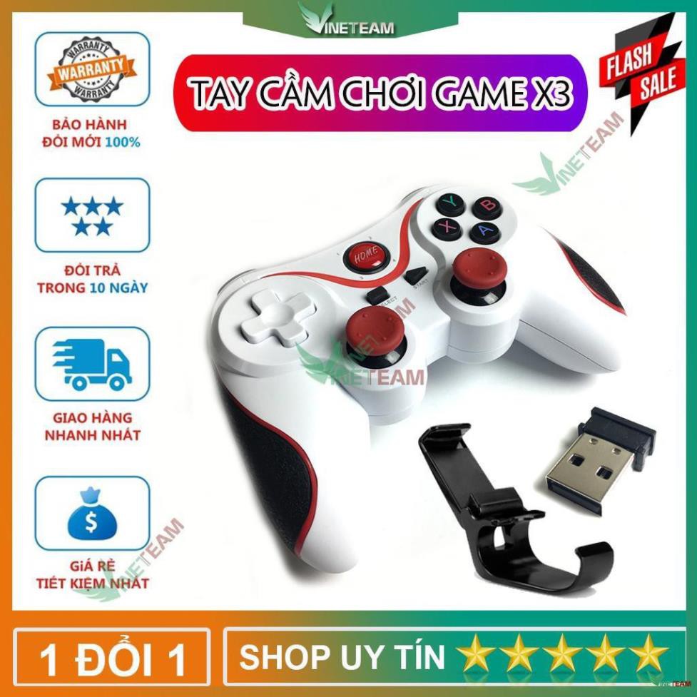 Freeship  TAY CẦM CHƠI GAME BLUETOOTH T3 - TAY CẦM GAME TERIOS T3 - GAMEPAD T3 / X3/X7/C8S