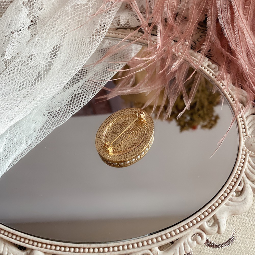 Ghim cài/Khuyên tai nữ họa tiết hoa hồng quý phái thời trang