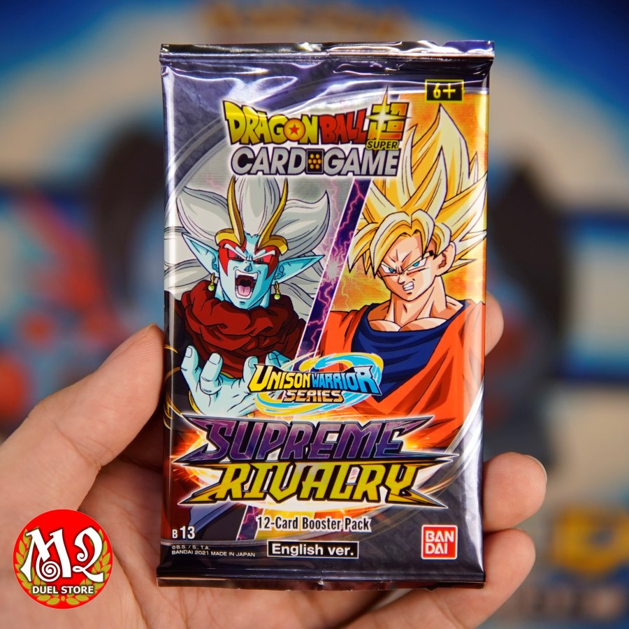 Gói thẻ bài Dragon Ball Super UNISON WARRIOR SERIES 04 - SUPREME RIVALRY B13 - Booster Pack - Giao pack hình ngẫu nhiên