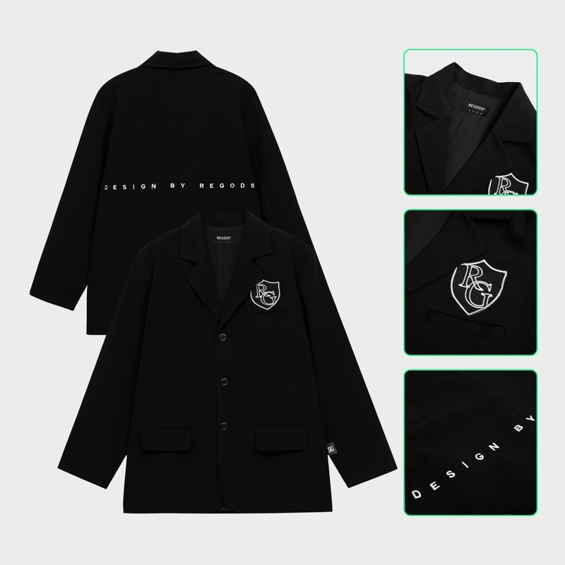 Áo Khoác Blazer School REGODS Unisex Form Rộng ( BLAZER SCHOOL )