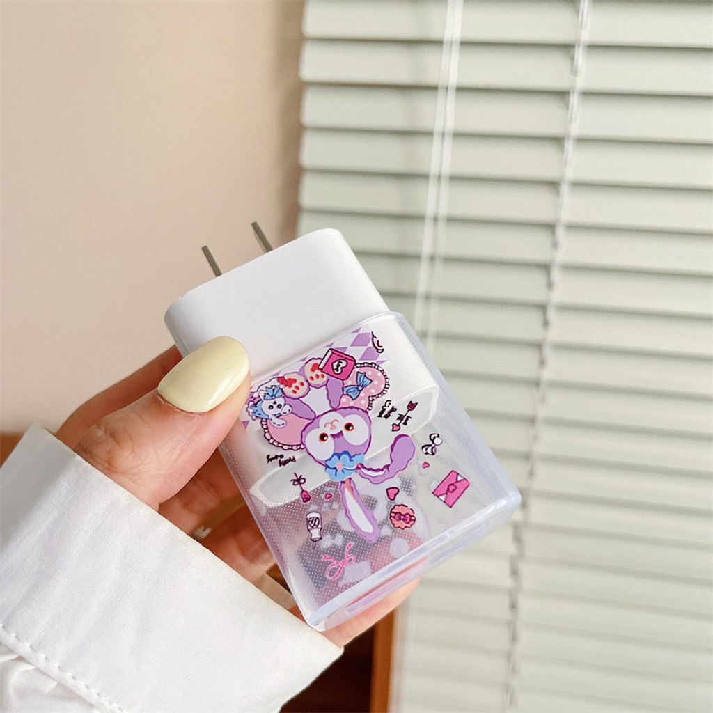 Ốp Điện Thoại TPU Mềm Hình Gấu Kaws / Snoopy / Ếch / Melody / Thủy Thủ Mặt Trăng / Melody Lotso Cổng USB Lò Xo Quấn Dây Cáp Dữ Liệu