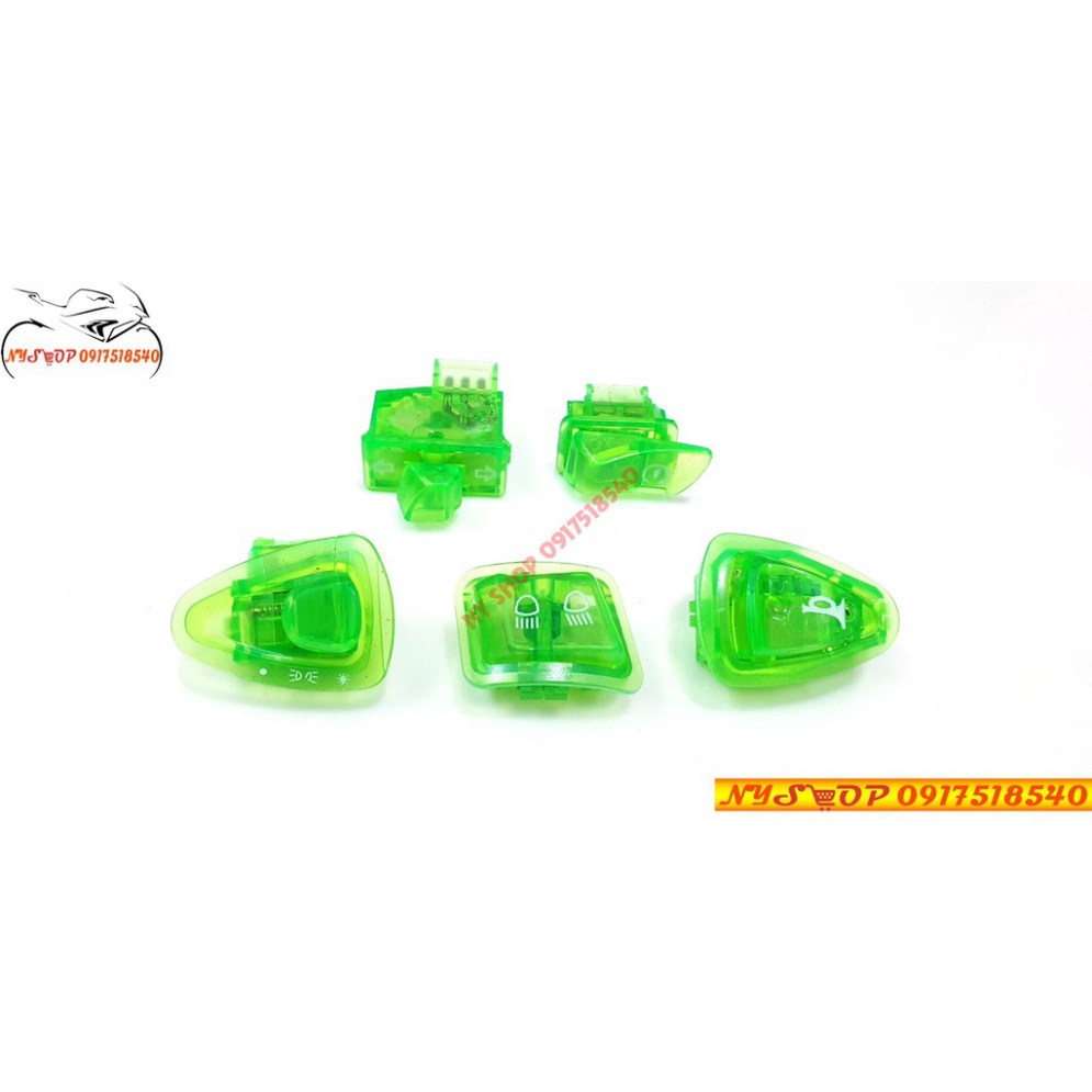 Công tắc màu 5 món cho xe ga SH 2012-2019/ AB/ lead/vision/wave A đời mới Ảnh thật Sp