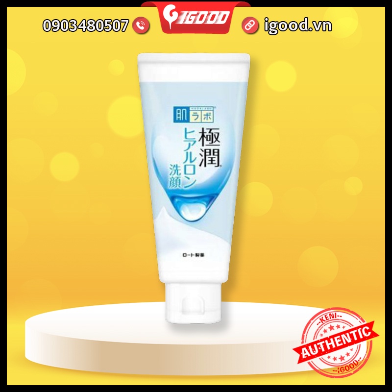 Sữa rửa mặt Hada Labo Gokujyun Face Wash nội địa Nhật tuýp 100g